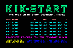 Kik-Start - C64 Screen