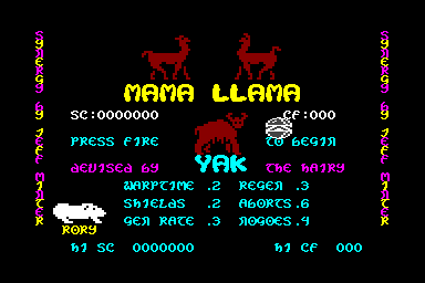Mama Llama - C64 Screen