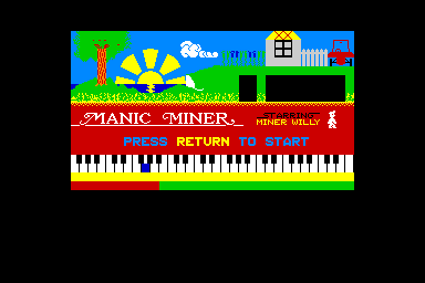 Manic Miner - C64 Screen