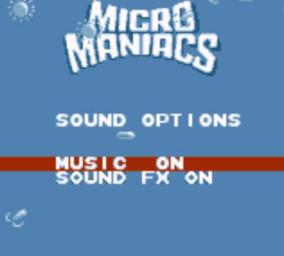 Micro Maniacs - Game Boy Color Screen