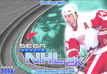 NHL 2K - Dreamcast Screen