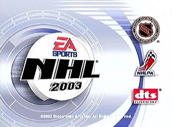 NHL 2003 - PS2 Screen