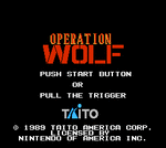 Operation Wolf - NES Screen
