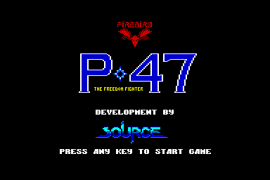 P-47: The Freedom Fighter - C64 Screen