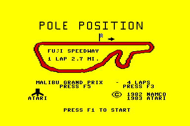 Pole Position - C64 Screen