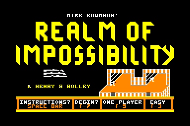 Realm of Impossibility - C64 Screen