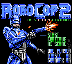 RoboCop 2 - NES Screen