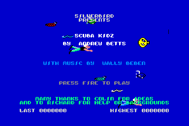 Scuba Kidz - C64 Screen