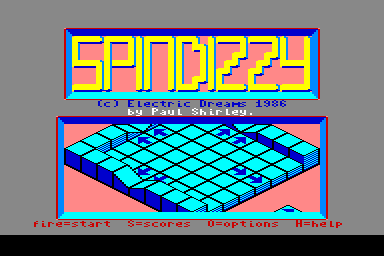 Spindizzy - C64 Screen