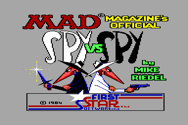 Spy Vs Spy - C64 Screen