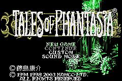 Tales of Phantasia - GBA Screen